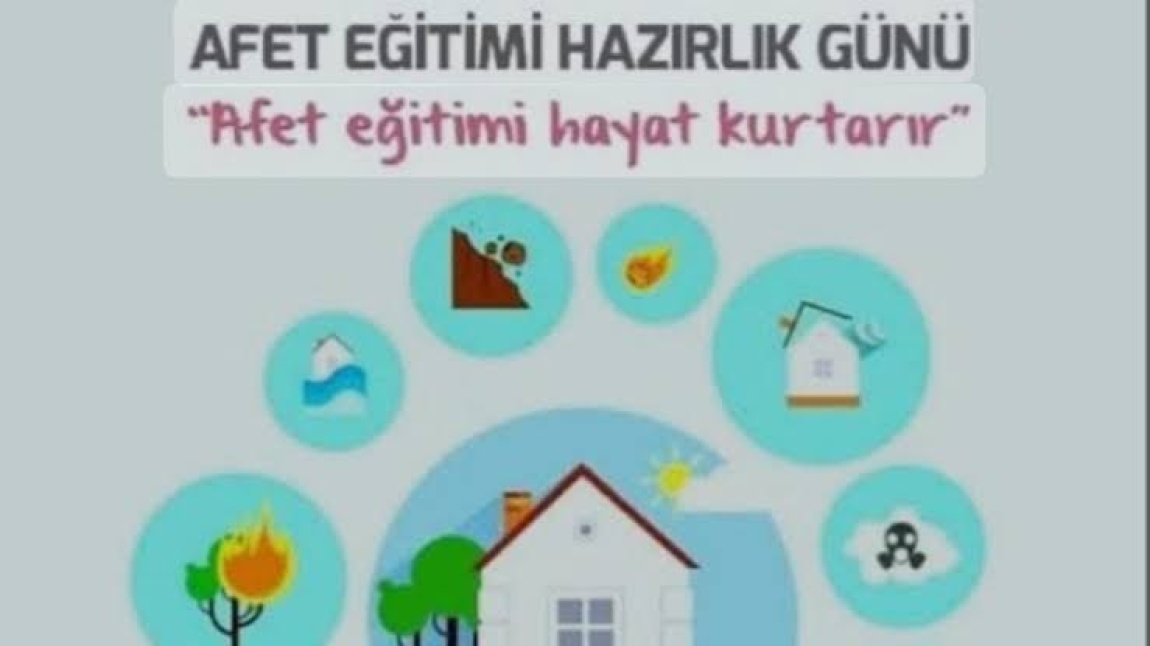 AFETE HAZIRLIK GÜNÜNÜ KUTLADIK.